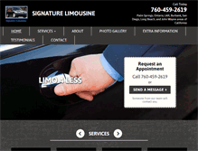 Tablet Screenshot of limospalmsprings.com